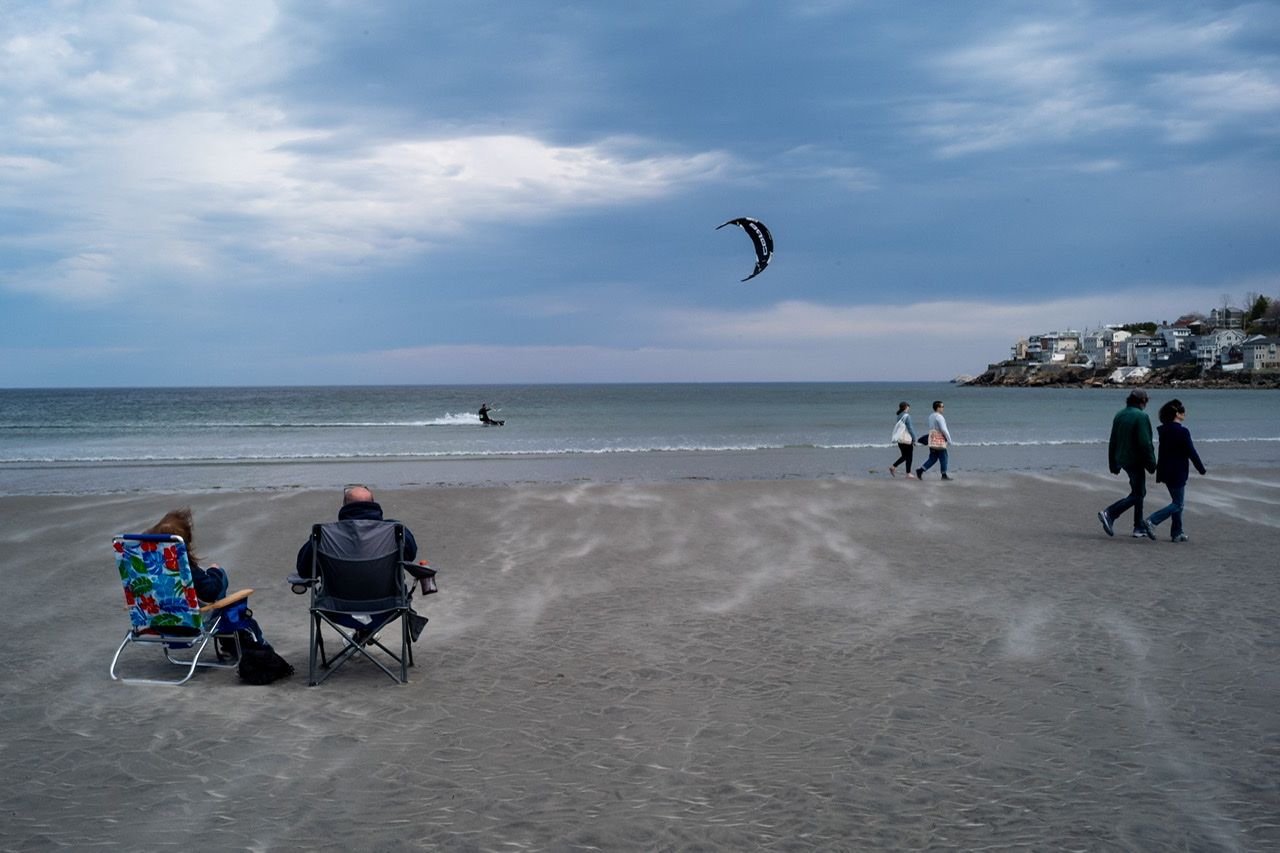 Windy day at the beach